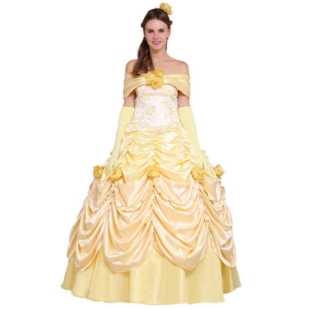 Beauty and the Beast Belle Princess Dress Adult Wedding