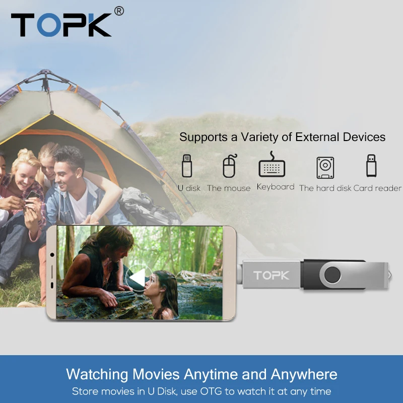 TOPK Тип usb C Переходник USB &quotпапа&quot в 3 0 Женский OTG конвертер кабель для samsung Galaxy S9