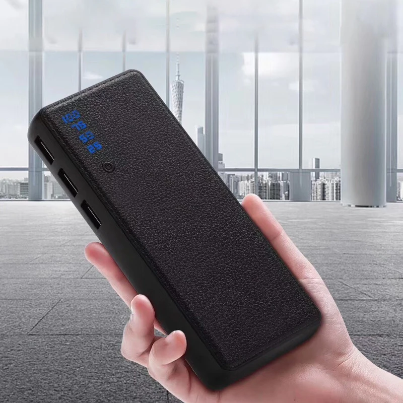 20000 внешний аккумулятор PoverBank 3USB lcd power Bank портативный мобильный телефон зарядное устройство для Xiaomi Mi iphone 18650forHUAWEI
