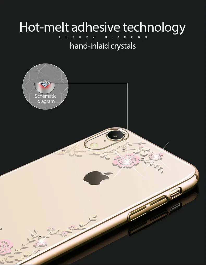 KINGXBAR for iPhone XR Cover Gorgeous Case for iPhone XR Case Luxury for Apple iPhoneXR Coque Crystals 2018 New Stylish 6.1      (6)
