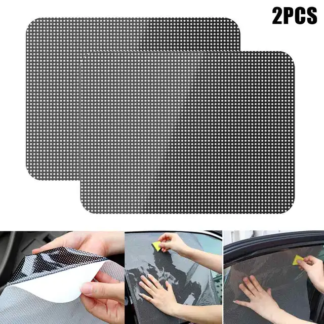 New 2 Pcs Universal Car Window Shade Sticker Reusable Cling Sunshade UV Protection for Child Pet CSL2018
