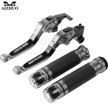 

Motorcycle Accessories Brake Clutch Lever Extendable+Hand Grips Handlebar For SUZUKI GSR600 GSR 600 2006-2011 2007 2008 09 2010