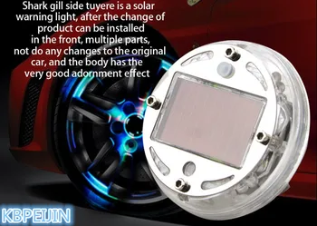 

Car Refitting accessories Waterproof Solar Led Car Lamp Rim Wind Fire Wheels for Nissan qashqai tiida almera juke primera Sunny