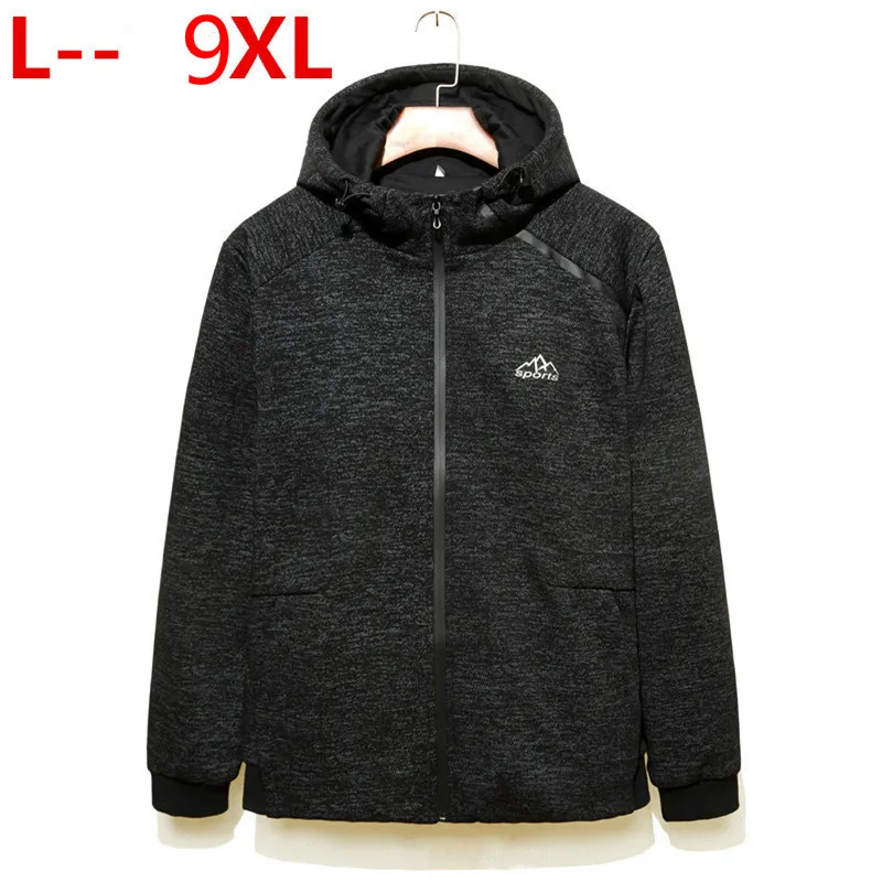 Осень 9XL 8XL 7XL 6XL Новая мужская Толстая куртка хлопок плюс размер свободные военные