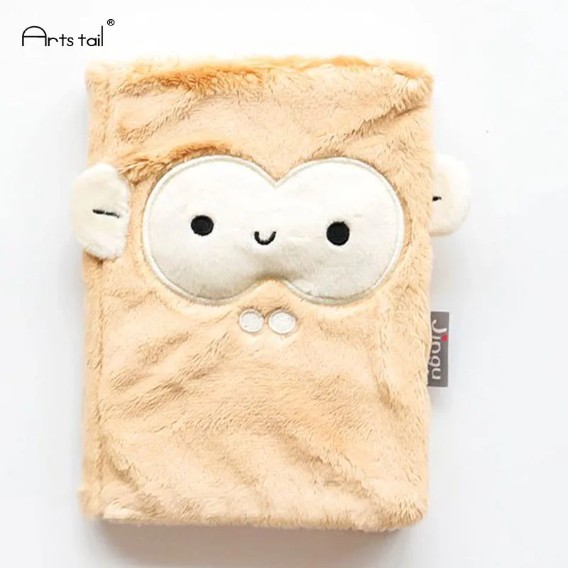 

Korean Small Fresh Cute Cartoon Animal Notebook Student Gift Book Plush Cloth Notebook Diary