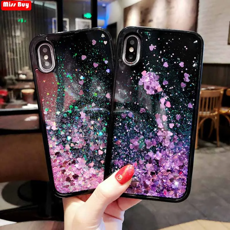 

Luxury Glitter Liquid Sand Quicksand Star Case For Huawei Honor 6C Pro Case Coque For Huawei Honor V9 Play Case Protection Shell