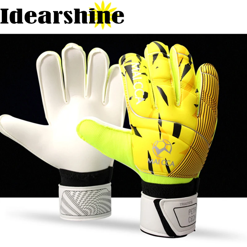 New Goalkeeper Super soft Latex Gloves Football Finger Guard Goalie