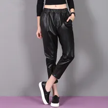 все цены на 2019 Women Slim Sheepskin Pants KP3 онлайн