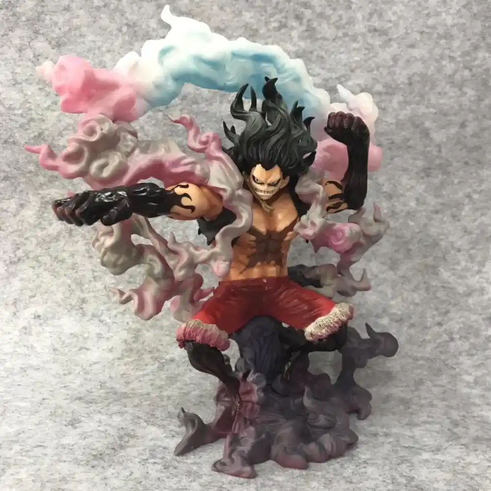 Anime One Piece Portrait Of Pirates Cake Island Monkey D Luffy Gear 4 Snake Man Gk Pvc Action Figure Statue Model Toys Doll 27cm Action Figures Aliexpress