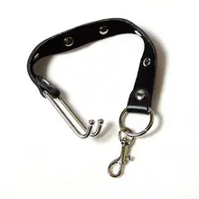 Free shipping leather sex Nose Hook steel Nose sex toy