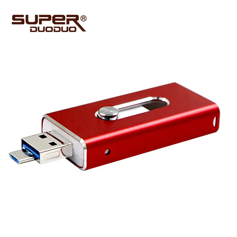 

New 3 in 1 usb flashOTG USB Flash Drive USB 2.0 for iPhone/iPad/IOS/Android/PC 64GB 32GB 16GB 8GB pen drive high speed Pendrive