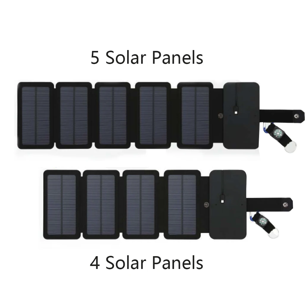 Складной Панели солнечные 5V 2A Портативный Солнечный Зарядное устройство USB Выход Кемпинг Пеший Туризм путешествие солнечной Мощность телефон Зарядное устройство для планшетных компьютеров