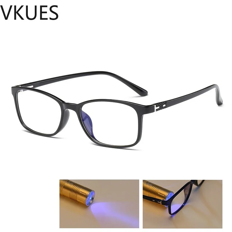 

VKUES Blue Light Glasses Ultralight Computer Glasses Anti Blue Blocking Screen Radiation Clear Gaming Glasses Decorative Eyewear