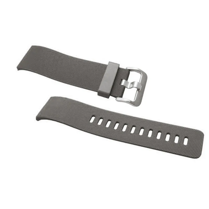 Сменный ремешок для умных часов, цветной мягкий силиконовый браслет, умные часы для Fitbit Blaze, 23 мм, модный браслет, Ремешки для наручных часов - Цвет ремешка: Серый