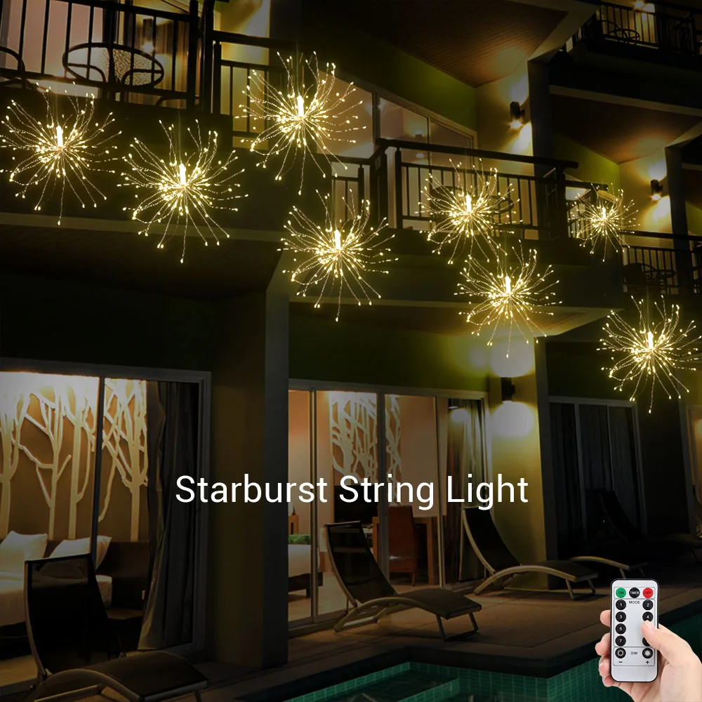 LH - BOM - YHD120WW 120 LEDs Hanging Starburst Light with Remote Control&nbsp;(Warmwhite)