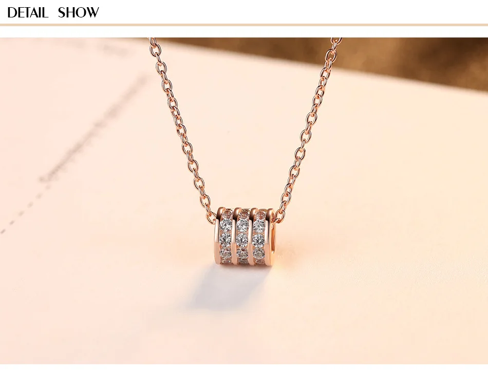 

S925 sterling silver zircon wild lady clavicle necklace GBT11