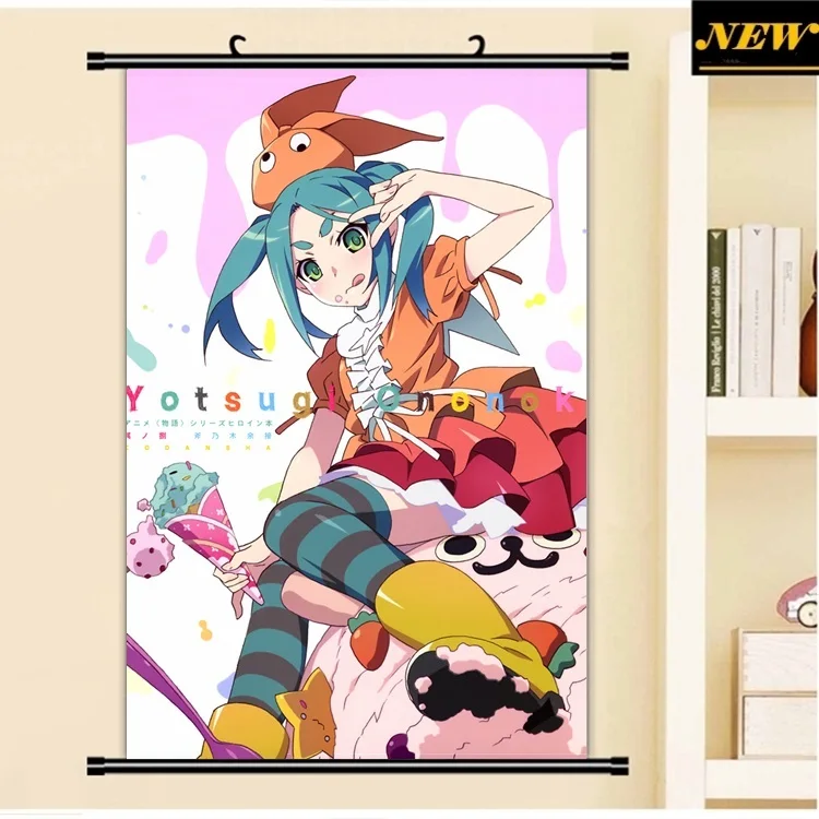40x60 см моногатари история Bakemonogatari ononoki лоли мультфильм аниме стены прокрутки