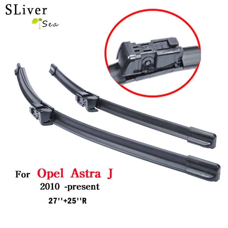 SLIVERYSEA Car Wiper Blade For Opel Astra J Coupe 2010-2016 27''+25''R Auto Car Accessories Windshield Windscreen Wiper SLIVERYSEA Car Wiper Blade For Opel Astra J Coupe 2010-2016 27''+25''R Auto Car Accessories Windshield Windscreen Wiper