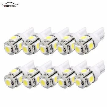 

10 PCS LED 5SMD 5050 Low Power Auto Interior Parking Car Light Bulb Lamp Consumption Energy 12V