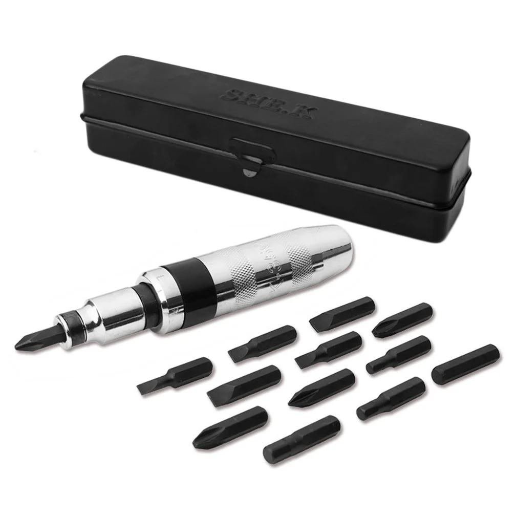 

13pcs/Set Professional Impact Driver Screwdrivers Bits Set With Case Tools NEW --M25