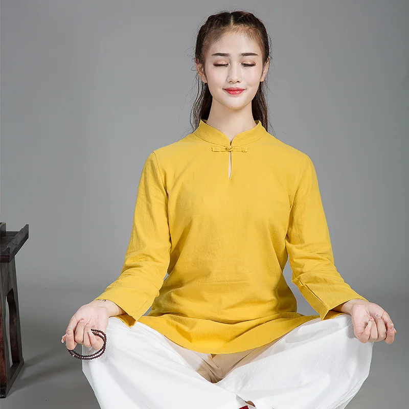 Высококачественная хлопковая льняная одежда для мужчин и женщин Wudang Tai Chi