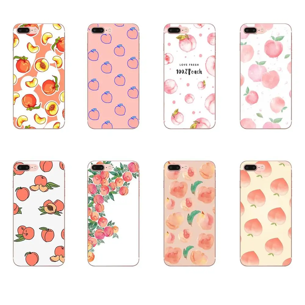 

For Xiaomi Redmi Note 2 3 3S 4 4A 4X 5 5A 6 6A Pro Plus Soft Case Accessories Fruit Pink Peach