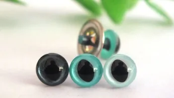 

7.5mm dark blue/blue and silver 3 color Plastic Cat Doll eyes Handmade Doll Accessories