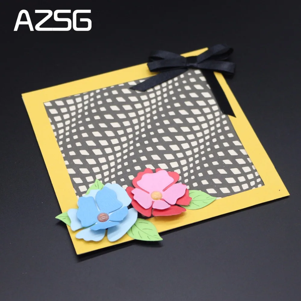 

AZSG Grid Pattern Metal Cutting Dies for Scrapbooking Photo Album Embossing DIY Paper Cards Making Decorative Stencil Craft