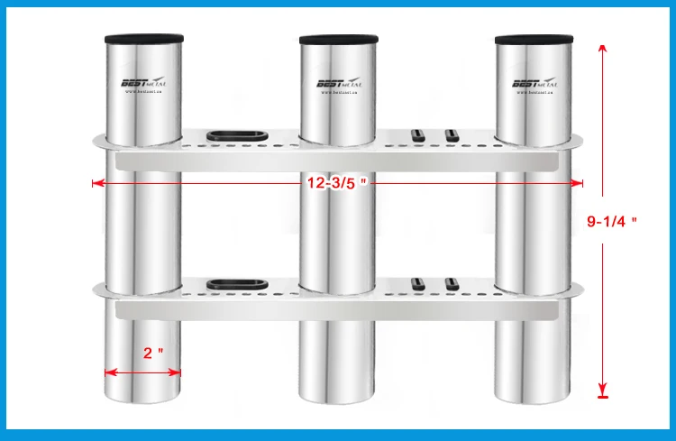 2 шт. из нержавеющей стали 316 рыболовная удочка решетка-держатель из 3 трубок ссылка гнездо для морской рыбалки ящик каяк лодка яхта