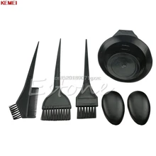 1 комплект, 5 шт, новая модель парикмахерского салона волос Цвет кисти, миска комбо краска оттенок набор инструментов# H027