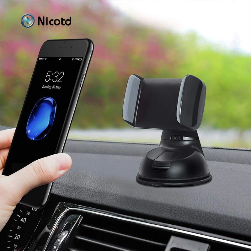 Nicotd For iphone XS MAX Car Phone Holder Windshield Mount