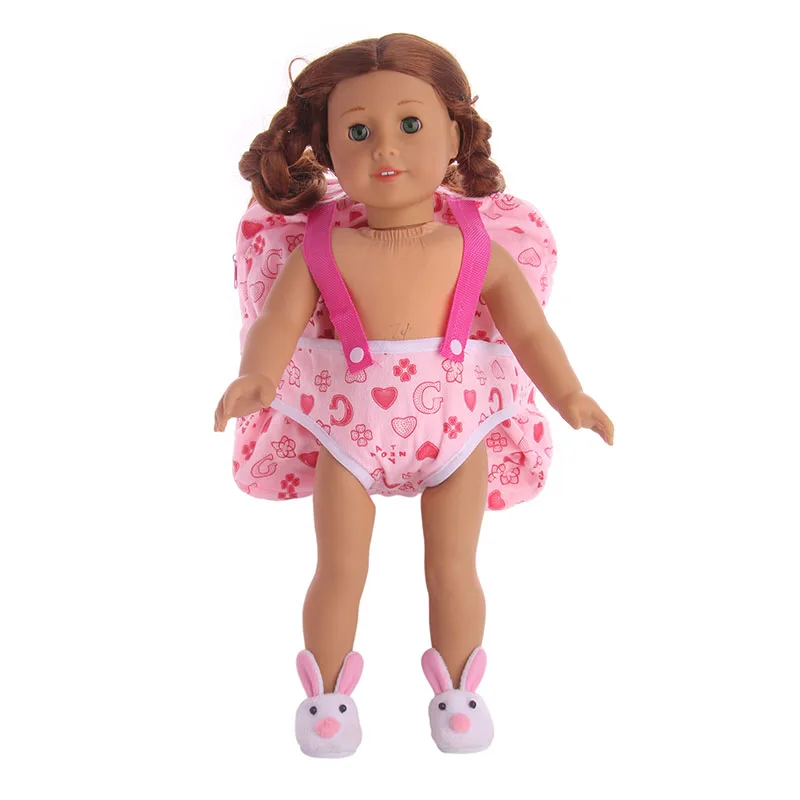 Мультфильм печати кукла рюкзак Подходит 18 дюйма American Girl Кукла лучший подарок для