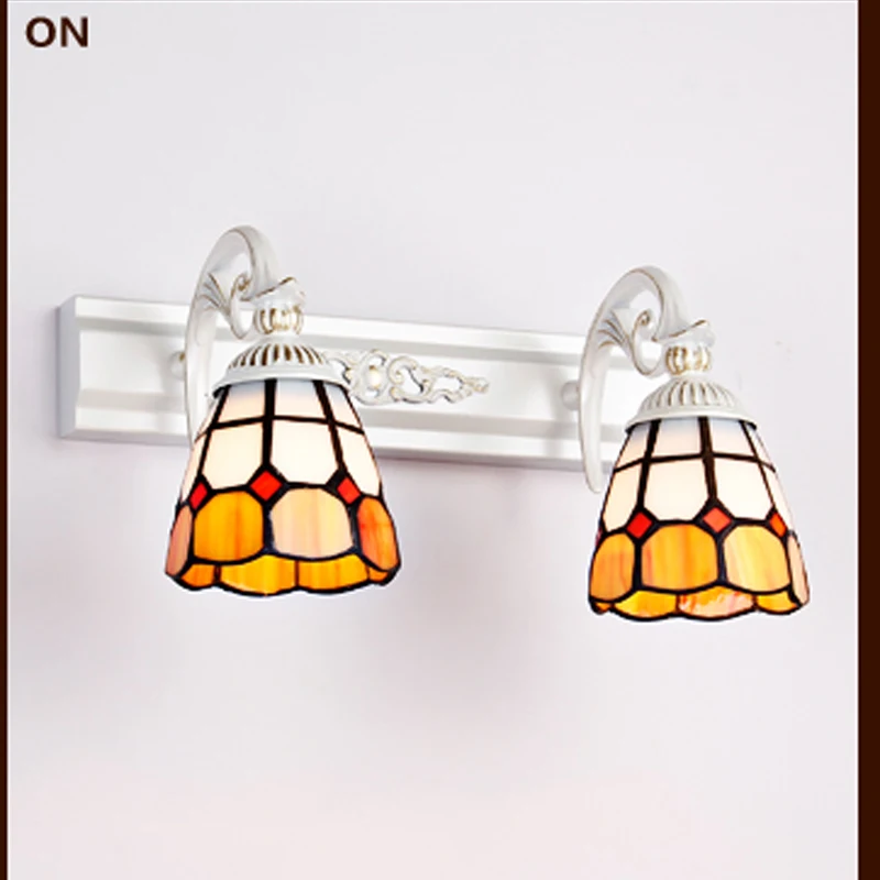 Tiffany Vintage Bathroom Mirror Led Wall Lamp Loft Wall Light E27 Bulb