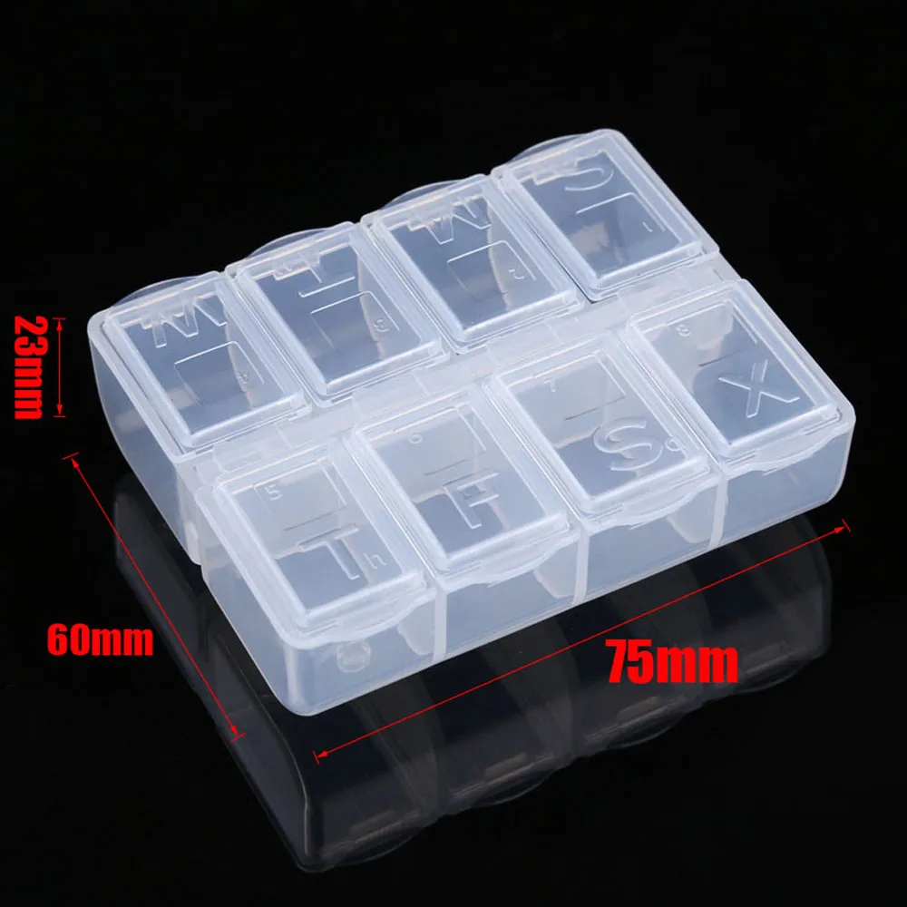 Mini Plastic Tool Box Transparent Toolbox Electronic Components SMD Screw Storage Box power tool bag