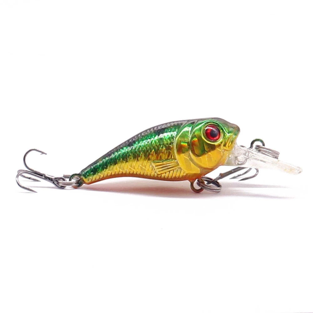 1PCS Laser Crank Fishing Lure 5CM 5.7G Hard Bait Artificial Wobblers Fake Bait Carp Bass Crankbait Fly Fishing Accessories