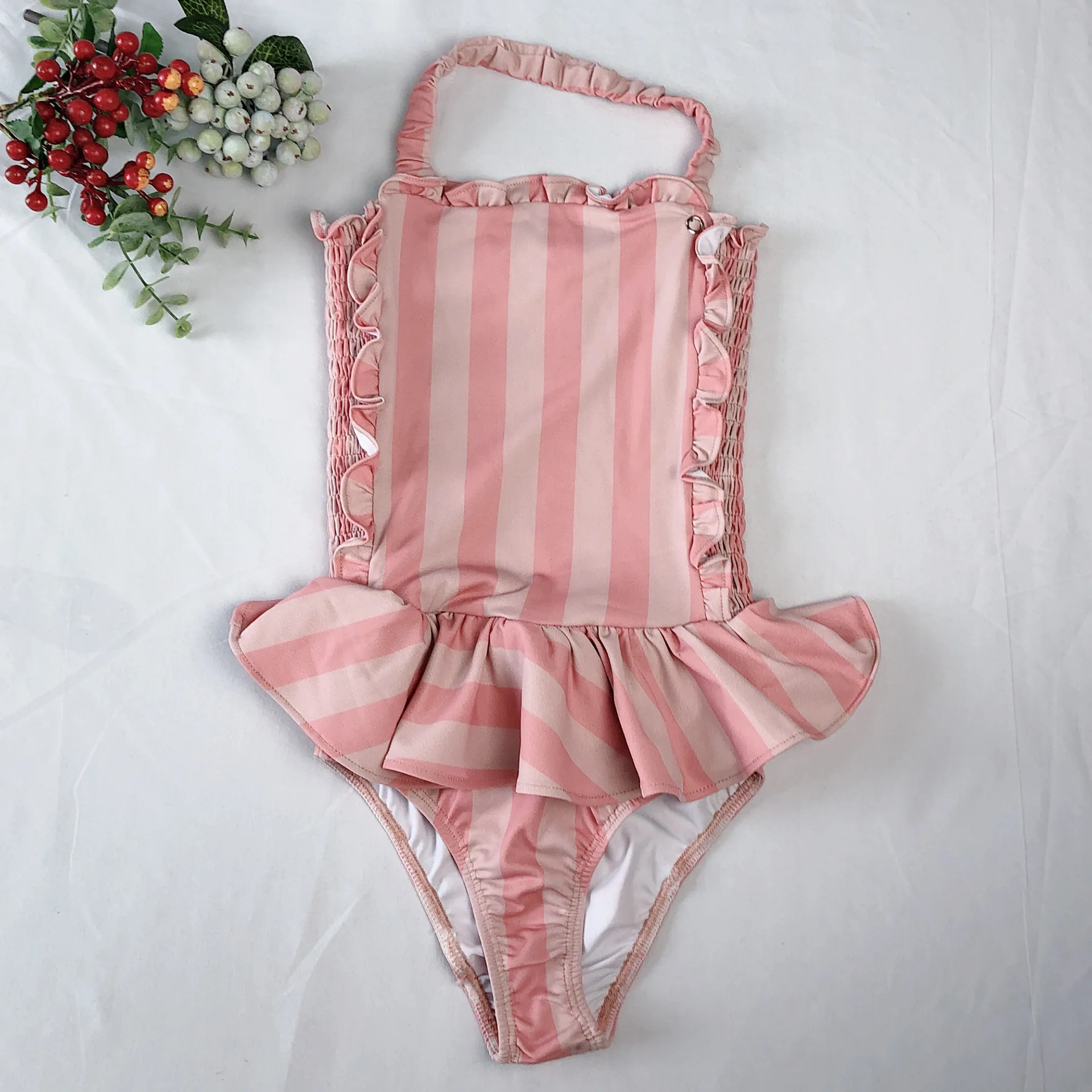 NEW ARRIVAL GIRLS SWIM STRIPED SWIM WEARS TINY GIRLS CLOTHING VESTIDOS FAMILY MATCHING CLOTHES BABY SHORTS