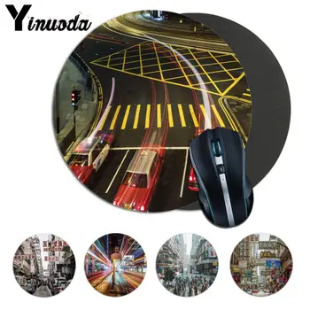 

Yinuoda New Designs Hong Kong Street Soft Rubber Professional Gaming Mouse Pad Anti-Slip Laptop PC Mice Pad Mat gaming Mousepad