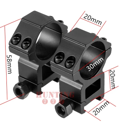 1-4x24 AR оптика капля AR 223 тактический прицел Riflescope с мишенью Turrets охотничьи прицелы для снайперской винтовки - Цвет: 20mm Mount Sys