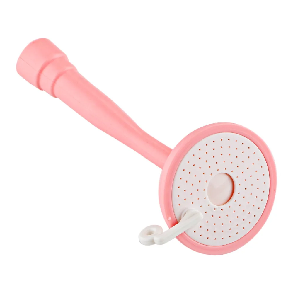 Удлинитель для смесителя для раковины, устройство для мытья рук для детей, направляющая насадка для смесителя, распылители, регулируемый пластик - Цвет: Розовый