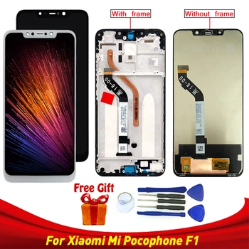 

For Xiaomi Pocophone F1 LCD Display+Touch ScAreen with frame Assembly 6.18 inch Mobile Tools Glass Panel Sensor