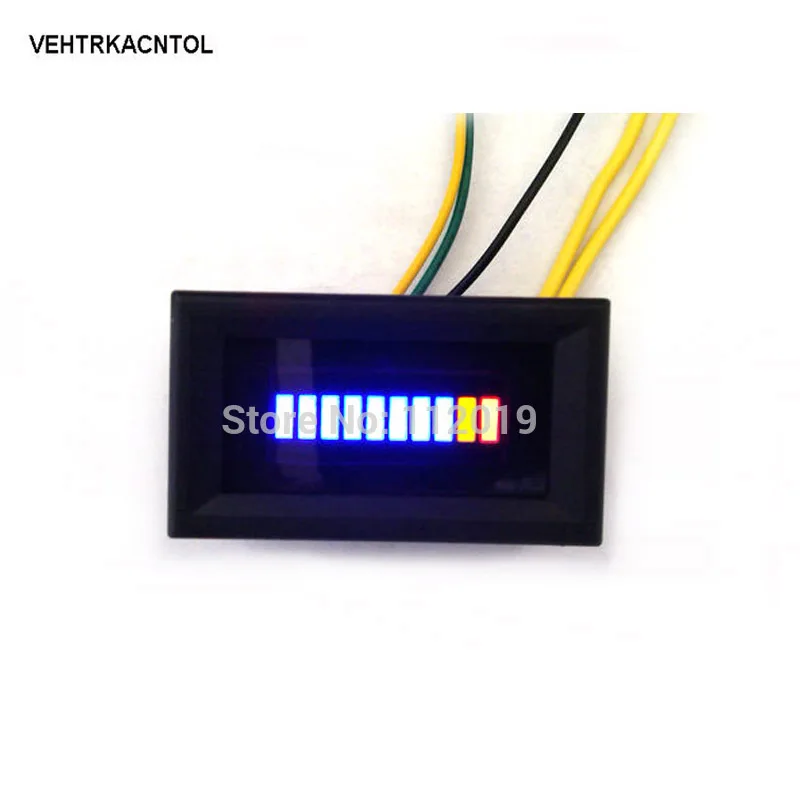 

VEHTRKACNTOL New Motorcycle Car Oil scale meter LED Oil Fuel level Gauge Display Indicator For Modification
