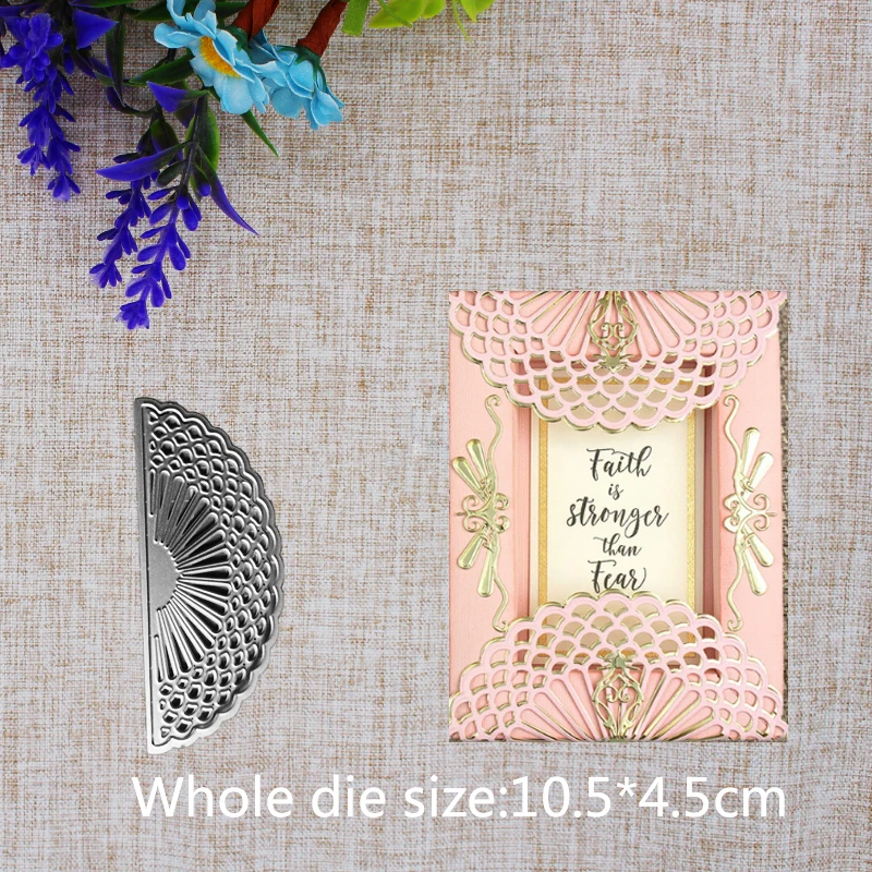 

New Arrival Semicircular Sun Flower Cutting Dies Stencil DIY Scrapbook Photo Album Embossing Decor Paper Card Craft 105X45mm