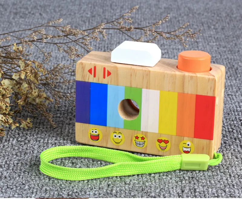 Детская деревянная игрушечная камера калейдоскоп развивающий волшебный калейдоскоп детская развивающая игрушка