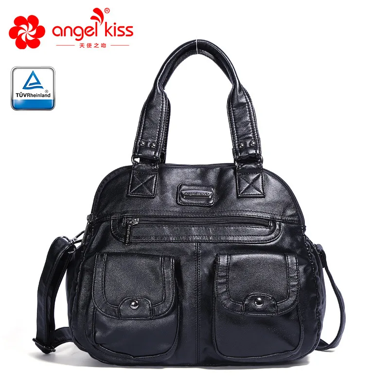 Angelkiss/Брендовые женские сумочки с эффектом потертости из искусственной кожи