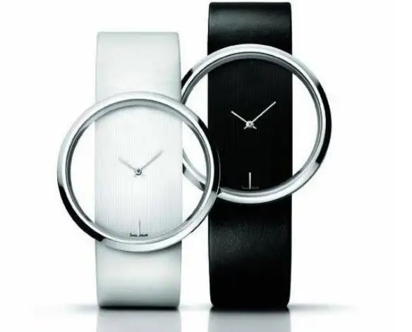 Кожаные часы Montre Femme Relojes кварцевые с большим циферблатом Модные прозрачные полые