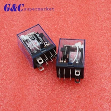 1Pc LY2NJ HH62P HHC68A-2Z Electronic Micro Mini Electromagnetic Relay 10A 8PIN Coil DPDT DC12V,24V AC110V 220V