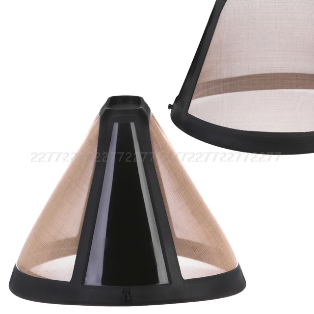 Cheap Stainless Steel Cone Shaped Permanent Coffee Filter Handles Washable Cafe Tools Au13 dropship