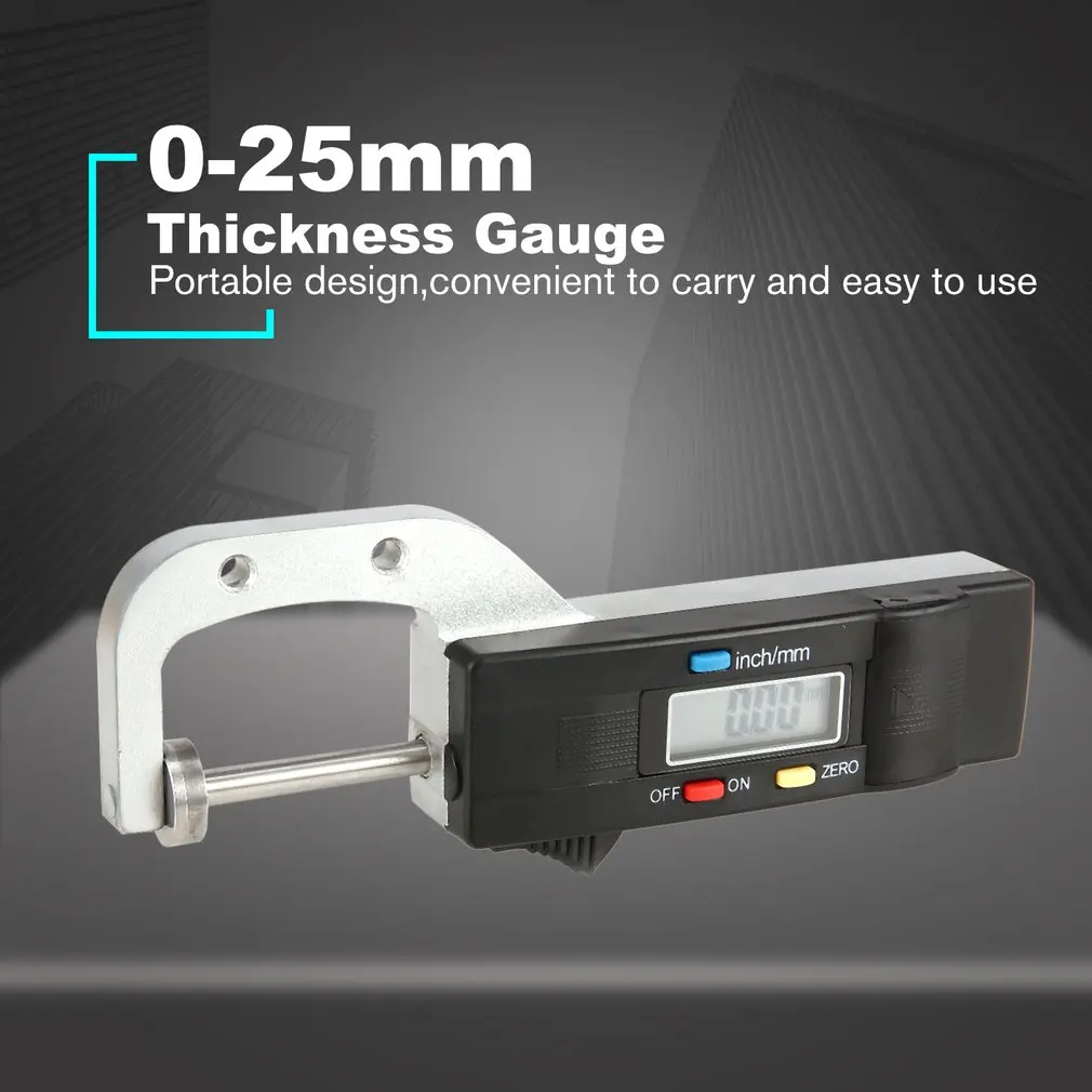 

New Arrival 0-25mm Digital Thickness Gauge Micrometer 0.01mm Jewelry Pearl Ruler Round Diameter Metal Measuring Thickness Meter