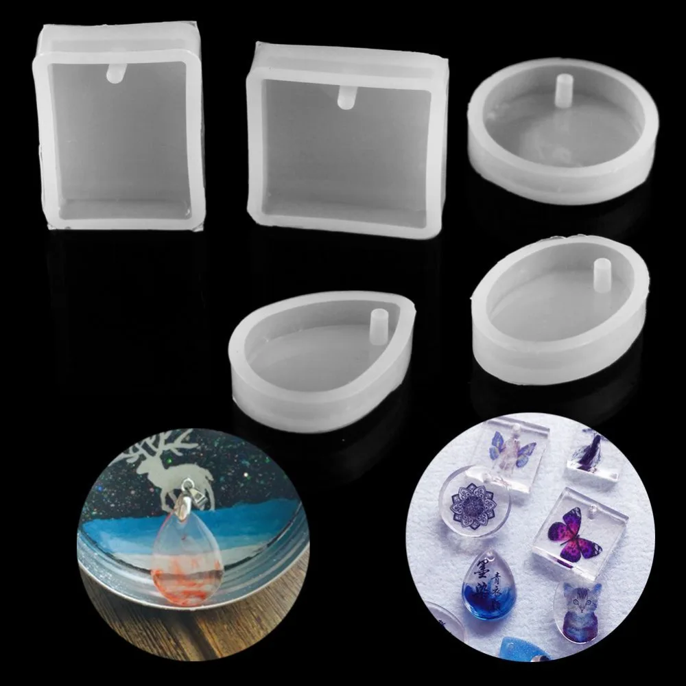 Buy Crystal Silicone Geometric Jewelry Pendant Mold