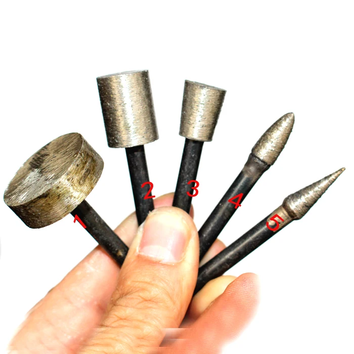46 Grit Electric Mill Diamond Grinding Bits Diamond Sintering Engraving Grinding Tapered Point Cylindrical T Shape 6mm Shank 46 Grit Electric Mill Diamond Grinding Bits Diamond Sintering Engraving Grinding Tapered Point Cylindrical T Shape 6mm Shank